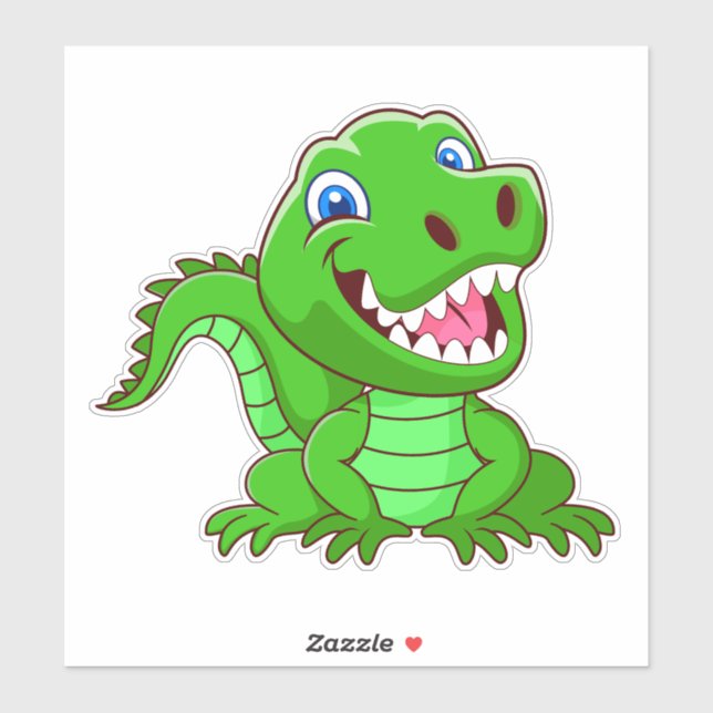 Smiling Crocodile Cartoon-64836 (Sheet)