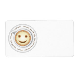 Smiling cup of coffee