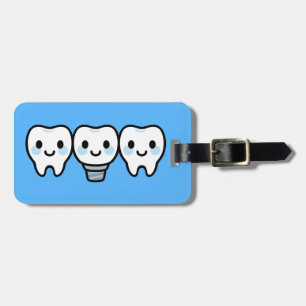Smiling Dental Implant Luggage Tag