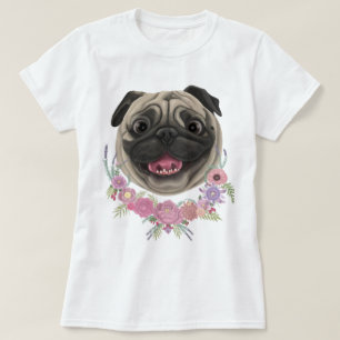 Smiling Derpy Pug T-Shirt