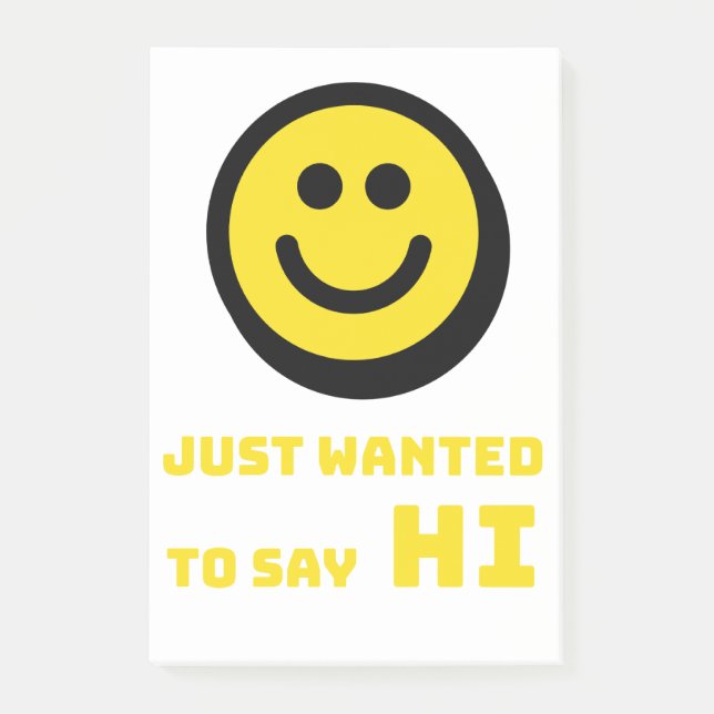 Smiling design post-it notes (Front)