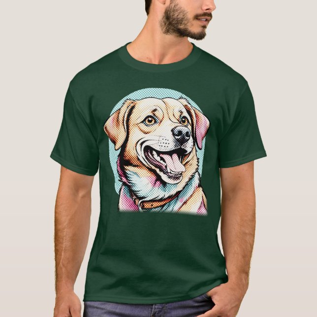 Smiling dog boy funny T-Shirt (Front)