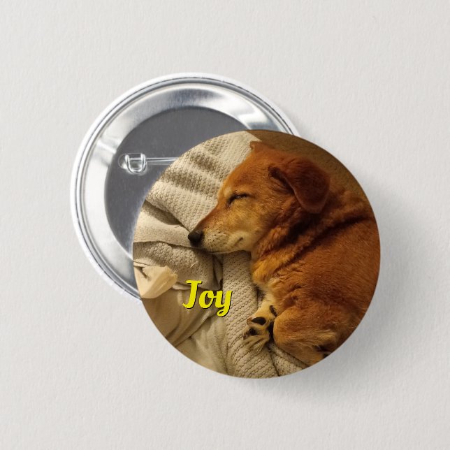 Smiling Dog Button (Front & Back)