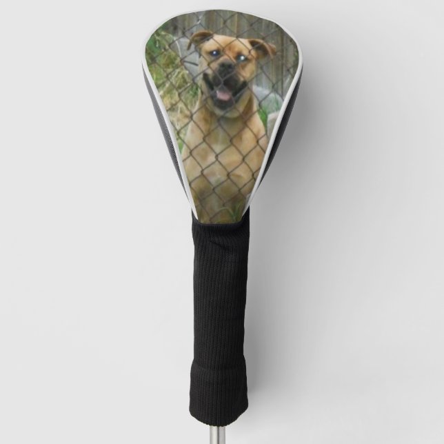 Smiling Dog Golf Head Cover (Front)
