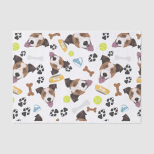 Smiling Dog Jack Russell Terrier Tissue Paper
