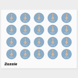 Smiling Dogs Great Dane Classic Round Sticker
