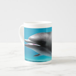 Smiling Dolphin Bone China Mug