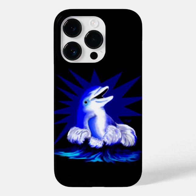 Smiling Dolphin Case-Mate iPhone Case (Back)