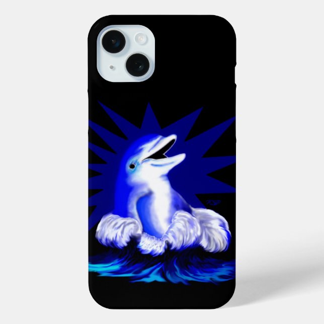 Smiling Dolphin Case-Mate iPhone Case (Back)