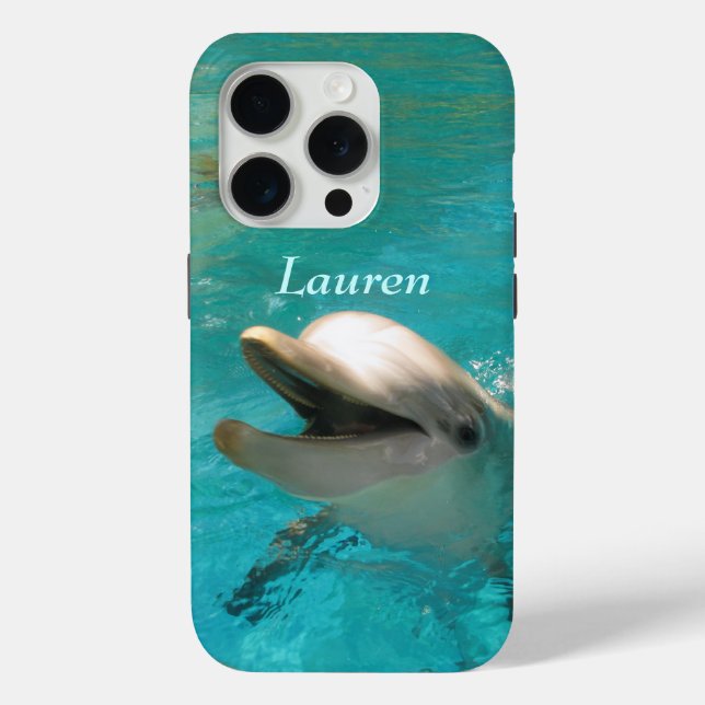 Smiling Dolphin Case-Mate iPhone Case (Back)
