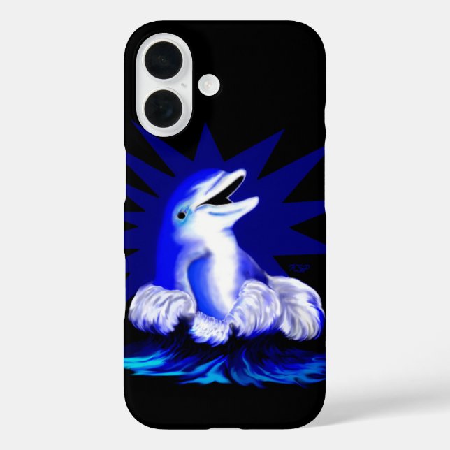 Smiling Dolphin Case-Mate iPhone Case (Back)