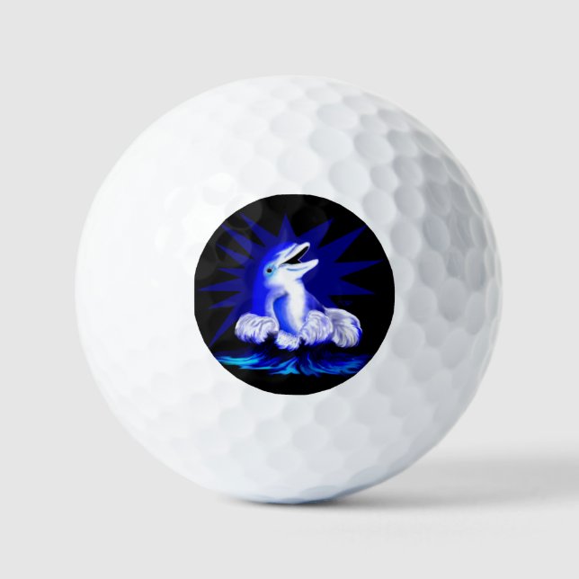 Smiling Dolphin Golf Balls (Front)