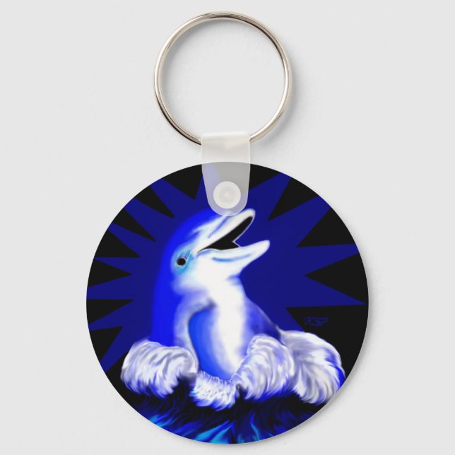 Smiling Dolphin Key Ring (Front)