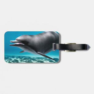 Smiling Dolphin Luggage Tag