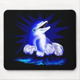 Smiling Dolphin Mouse Pad