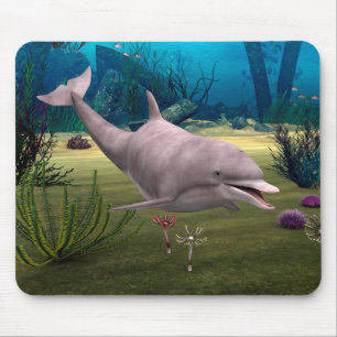 Smiling Dolphin Mouse Pad