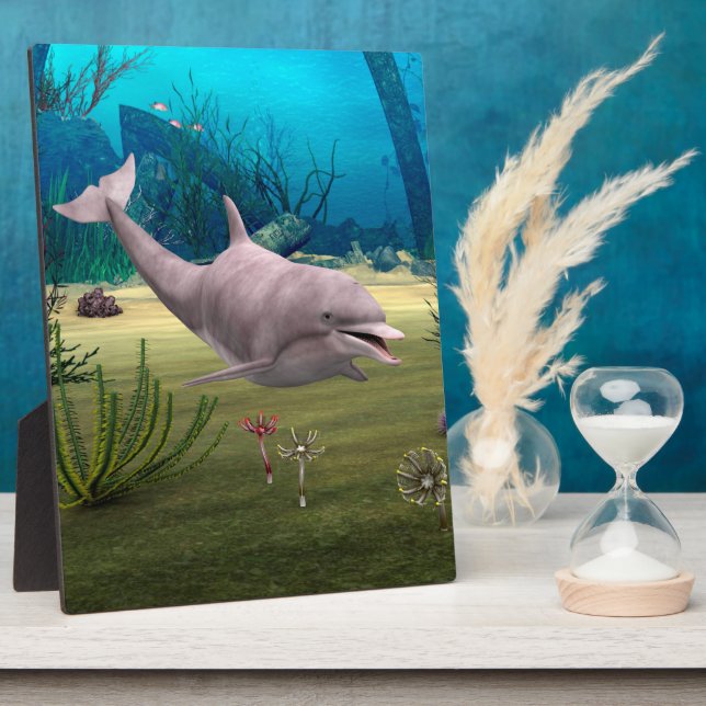 Smiling Dolphin Plaque (Side)