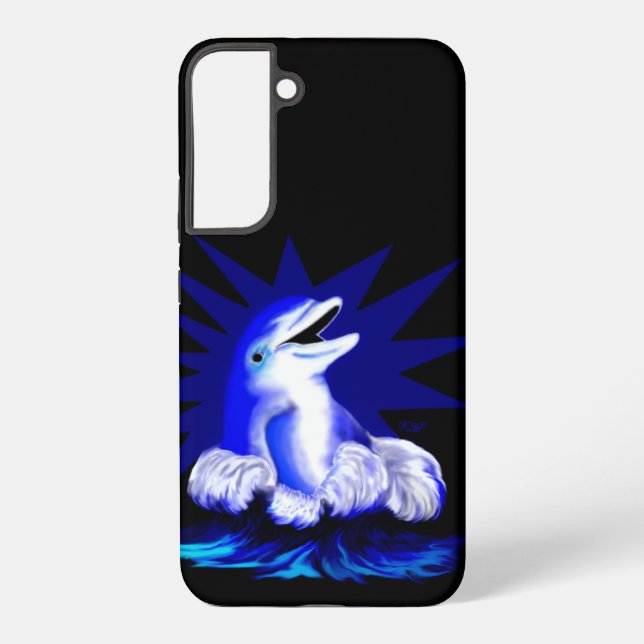 Smiling Dolphin Samsung Galaxy S22+ Case (Back)