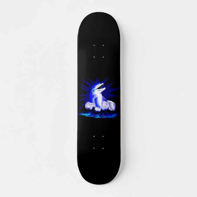 Smiling Dolphin Skateboard (Front)