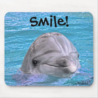 Smiling Dolphin - Smile! Mouse Pad