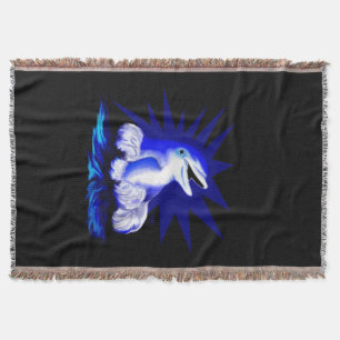 Smiling Dolphin Throw Blanket