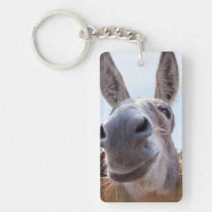 Smiling Donkey Key Ring