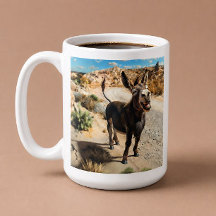 Smiling donkey, Oatman Arizona, Route 66 Coffee Mug