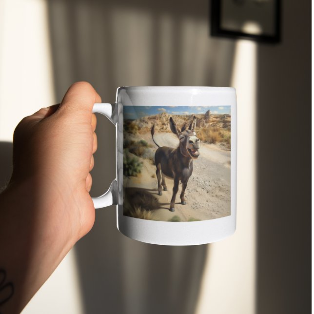 Smiling donkey, Oatman Arizona, Route 66 Coffee Mug (Creator Uploaded)