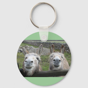Smiling Donkeys! Key Ring