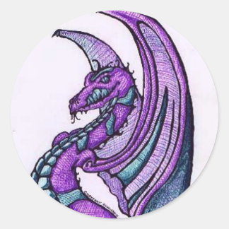 Smiling Dragon Sticker/Envelope Seals