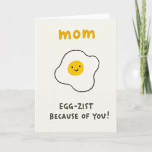 Smiling Egg Mothers Day Card