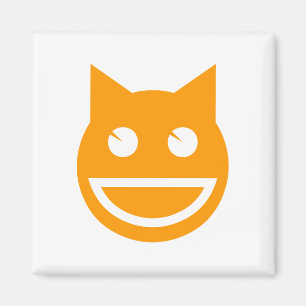 Smiling Emoji Cat Magnet