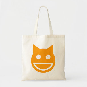 Smiling Emoji Cat Tote Bag