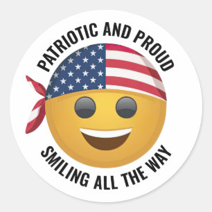 Smiling Emoji Face Stickers