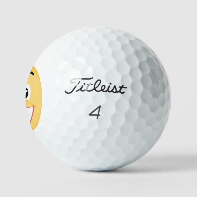 Smiling Emoji Golf Balls (Logo)