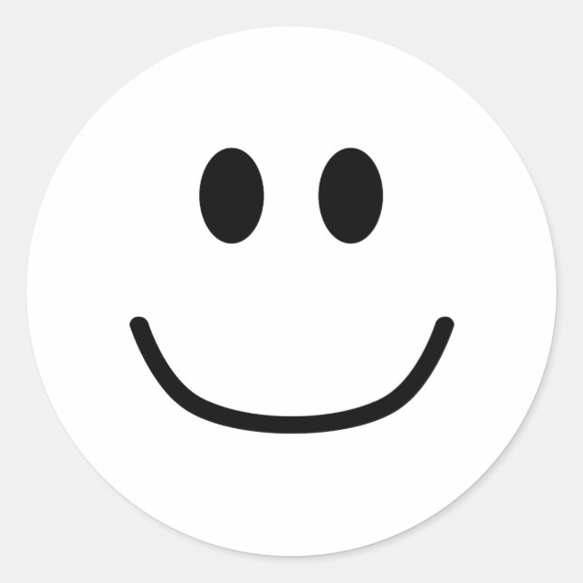 Smiling Expression Stickers 0002 (Custom Colour) (Front)