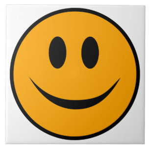 Smiling Face Emoji Ceramic Tile