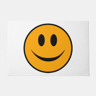 Smiling Face Emoji Doormat