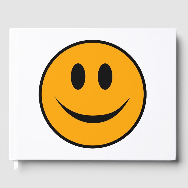 Smiling Face Emoji Guest Book (Front)