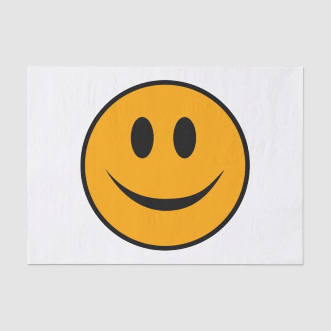 Smiling Face Emoji Tissue Paper (Front)