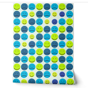 Smiling Face Geometricart Wallpaper