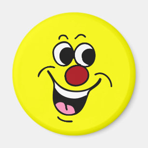 Smiling Face Grumpey Magnet