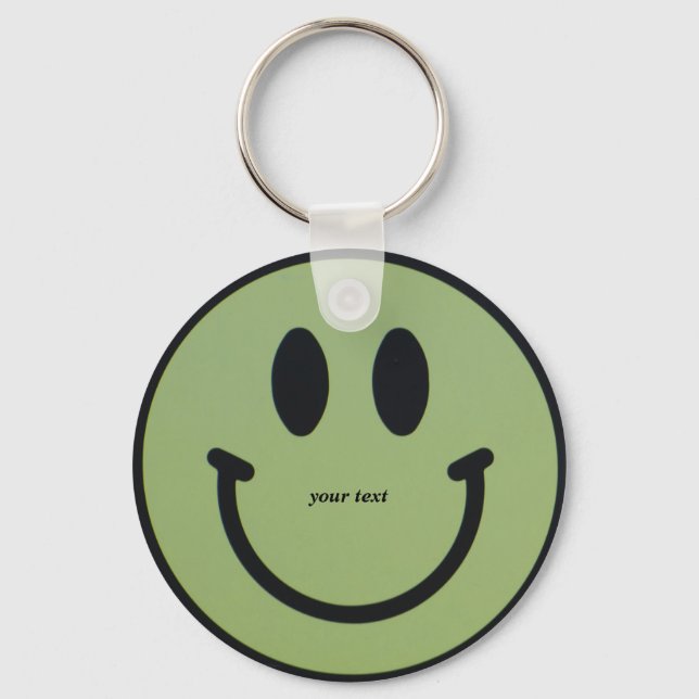 Smiling face  key ring (Front)