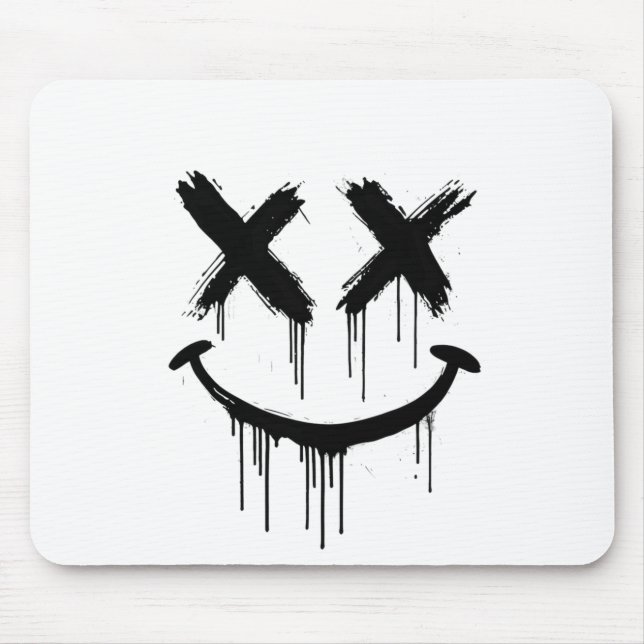 Smiling face. mouse pad (Front)