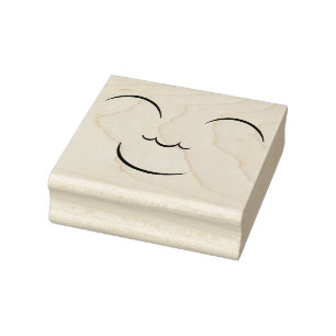 Smiling Face Rubber Stamp