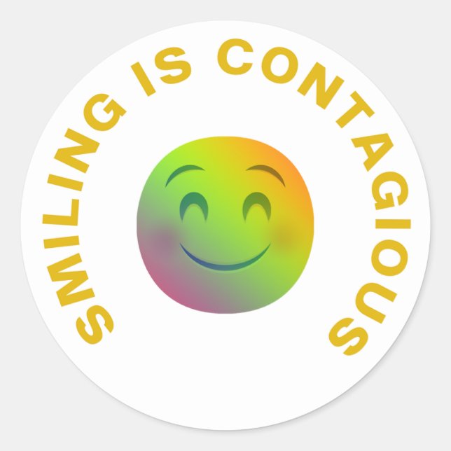 Smiling face stickers  (Front)