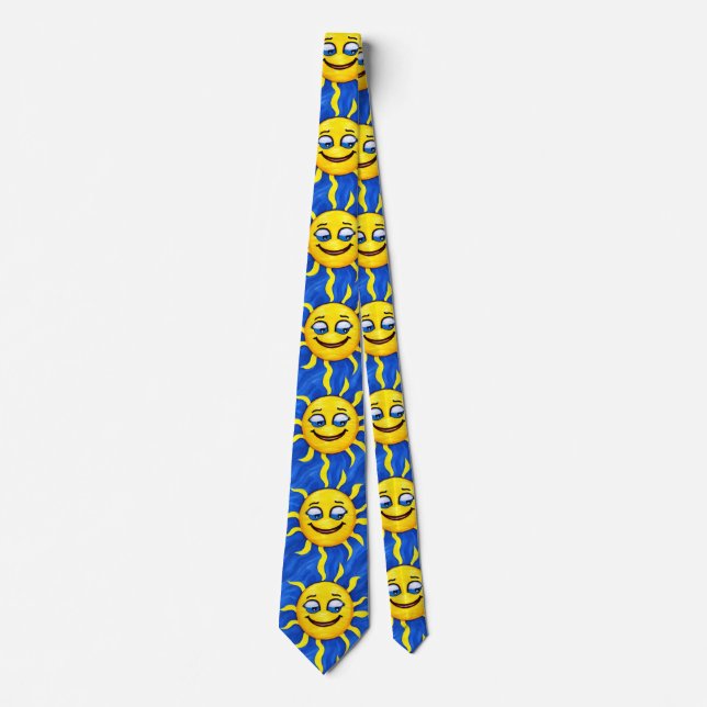 Smiling Face Sunny Sun Tie (Front)