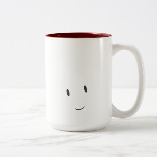 Smiling Face Two-Tone Coffee Mug