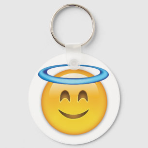 Smiling Face With Halo Emoji Key Ring