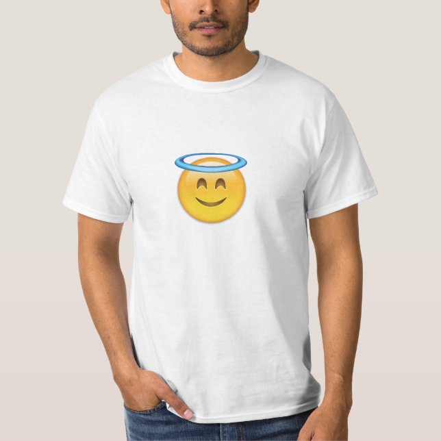 Smiling Face With Halo Emoji T-Shirt (Front)